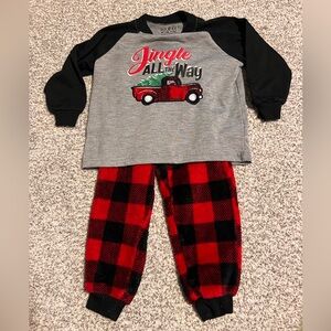 Kids Pajama Set - Black and Red